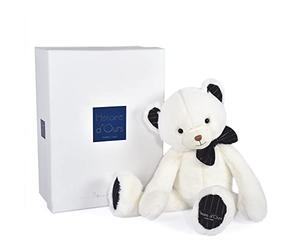 Histoire d'ours - Peluche de Oso - Blanco Marfil y Azul - 40 cm - Idea de Regalo de Nacimiento y cumpleaños para niños - Doudou Chic - Collecion Preppy Chic - HO3131