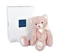 Histoire d'ours - Peluche de Oso - Rosa - 40 cm - Preppy Chic - HO3133 | Colección Preppy Chic - Muy suave y elegante - con caja de regalo - idea de regalo para nacimiento y cumpleaños para niños