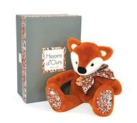 Histoire d'Ours - Peluche de zorro - Copains Câlins - Caja de regalo - Naranja - 25 cm - Ideal para regalo de nacimiento y cumpleaños para niña y niño - HO3124