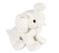Histoire d'ours - Peluche Elefante - Blanco - 35 cm - Preppy Chic - HO3140 | Colección Preppy Chic - Muy suave, lavable a 30 grados, diseño elegante y refinado, ideal como regalo para niños o