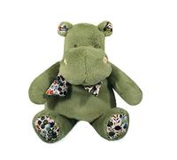 Histoire d'ours - Peluche Hippopotamo - Hippo Bandana - Verde - 22 cm - L'HIPPO - HO3177