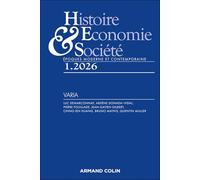 Histoire, Economie et Société 1/2026: Varia