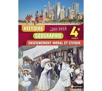 Histoire Géographie Enseignement moral et civique 4e Cycle 4