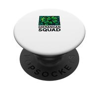 Historia afortunada de Shamrock Shenanigan Squad PopSockets PopGrip Adhesivo