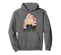Historia Buff Benjamin Franklin Body Builder Meme 4 de Julio Sudadera con Capucha