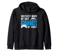 Historia Buff por día Jugador por Noche Estudiantes Historia Sudadera con Capucha