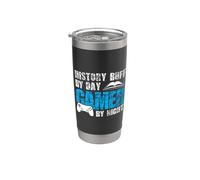Historia Buff por día Jugador por noche Estudiantes Historia Vaso térmico de acero inoxidable de doble pared