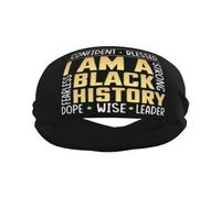 Historia Confiado Bendecido Soy Un Negro Historia Fuerte Valiente Droga Sabio Líder Unisex Diadema Deportiva Elástica Headband Antideslizante Diadema para Yoga Fitness Fútbol Correr