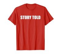 Historia contada Camiseta, Hombre, Rojo, S
