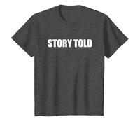 Historia contada Camiseta, Niños, Jaspeado Oscuro, 3 años