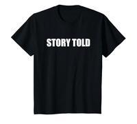Historia contada Camiseta, Niños, Negro, 6 años