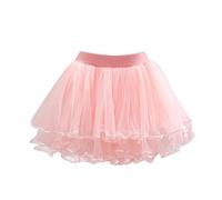 Historia de Adviento 24 Capítulos Primavera Niños Falda Regalo Niña Falda de malla con cuentas clavadas Falda Pengpeng Cuatro estaciones con tirantes Niña, Rosa., 18-24 meses