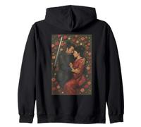 Historia de amor samurai japonesa con rosas y katana Sudadera con Capucha