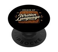 Historia de la Antigua Mesopotamia Sumeria Cuneiforme Babilonia PopSockets PopGrip Adhesivo