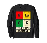 Historia de la celebración de la Independencia de los Elementos Negros de juneteenth Manga Larga