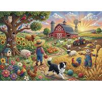 Historia de la Granja de Lana Puzzle 1000 Piezas Adultos Y Niños,Premium,Regalo Ideal,Rompecabezas,Desafío,Deco Pared,14 Años+,Anti-estrés,Relax,Reto,Cartón,Educativo 52x38cm