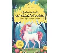 Historia de unicornios para aprender a leer. Cuento infantil con letra ligada (minúscula). 5, 6, 7 años