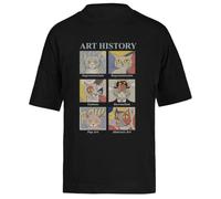 Historia del Arte Camiseta Extragrande Holgada Negra Unisex Unisex Black tee Baggy Oversized T-Shirt
