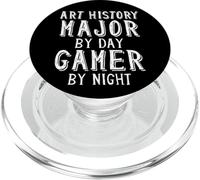 Historia del Arte Major by Day Video Gamer por Night Arts School PopSockets PopGrip para MagSafe