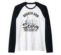 Historia del Brazo Roto Versión Normal $10 Versión Divertida $20 Camiseta Manga Raglan