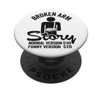 Historia del Brazo Roto Versión Normal $10 Versión Divertida $20 PopSockets PopGrip Adhesivo