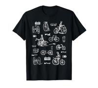 Historia del Ciclismo Ilustraciones Vintage Camiseta