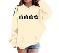 Historia Del Comunismo Sudaderas y sudaderas para niñas para invierno, ropa informal, jersey de cuello redondo con estampado de letras para niños de 2 a 13 años, actividades (Beige, 3-4 Years)