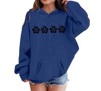 Historia Del Comunismo Sudaderas y sudaderas para niñas para invierno, ropa informal, jersey de cuello redondo con estampado de letras para niños de 2 a 13 años, actividades (Dark Blue, 11-12 Years)