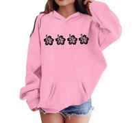 Historia Del Comunismo Sudaderas y sudaderas para niñas para invierno, ropa informal, jersey de cuello redondo con estampado de letras para niños de 2 a 13 años, actividades Chaquetas (5-6 Years)
