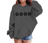Historia Del Comunismo Sudaderas y sudaderas para niñas para invierno, ropa informal, jersey de cuello redondo con estampado de letras para niños de 2 a 13 años, actividades (Dark Gray, 5-6 Years)