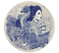 Historia del Parque, Sirena, Caballito de mar, Pulpo, naufragio 1000pcs (67.5x67.5cm) Puzzle Adecuado para Adultos Y Multitud Mayores De 14 Años