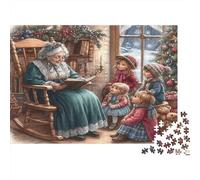 Historia Familiar de Navidad Puzzle para Adultos Puzzle de 1000 Piezas Papel Escena Nocturna Puzzle para Toda la Familia Regalo 52x38cm/1000pcs