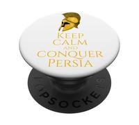 Historia Griega Antigua - Mantén la Calma y Conquista Persia PopSockets PopGrip Adhesivo