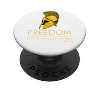 Historia Griega Antigua Pericles Cita Libertad - Libertario PopSockets PopGrip Adhesivo