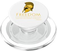Historia Griega Antigua Pericles Cita Libertad - Libertario PopSockets PopGrip para MagSafe