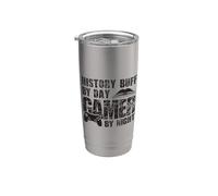 Historia Jugador interesado por día Jugador de noche Vaso térmico de acero inoxidable de doble pared