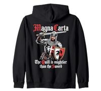 Historia Medieval Carta Magna Parlamento Y Derechos Civiles Sudadera con Capucha