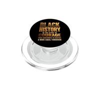 Historia Negra Historia de Coraje Igualdad Cita Afrocéntrica PopSockets PopGrip para MagSafe