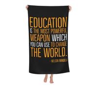 Historia Negra Nelson Mandela, Historia Mundial, Libertad Toalla De Playa Secado Rápido Sábana De Baño Grande Toallas De Ducha para Deportes Camping Yoga Natación 80X130Cm