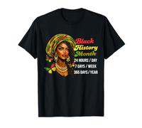 Historia Negra: Orgullo, Mujer Afro, Herencia Africana Camiseta