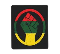 Historia Negra Poder Negro Orgullo Africano Mouse Pad Portátil Mousepad Bordes Cosidos Alfombrilla De Ratón para Hogar Oficina Ordenador 25X30Cm