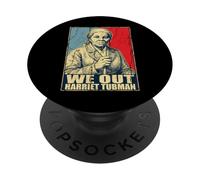 Historia Negro Harriet Tubman Africano Salimos Juneteenth PopSockets PopGrip Adhesivo