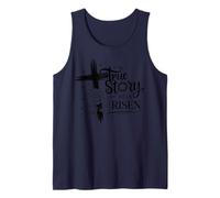 Historia Real él es Cristiano resucitado Hombres y Mujeres Cristianos Camiseta sin Mangas