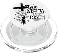 Historia Real él es Cristiano resucitado Hombres y Mujeres Cristianos PopSockets PopGrip para MagSafe