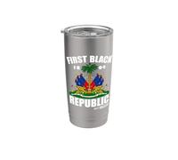 Historia Revolución desde 1804 Primera República Negra Haitiana Vaso térmico de acero inoxidable de doble pared