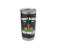 Historia Revolución desde 1804 Primera República Negra Haitiana Vaso térmico de acero inoxidable de doble pared