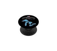Historia Superior Michigan USA CanadaViaje PopSockets PopGrip Adhesivo