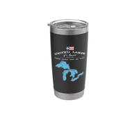 Historia Superior Michigan USA CanadaViaje Vaso térmico de acero inoxidable de doble pared