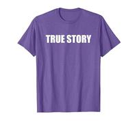 Historia verdadera Camiseta, Hombre, Morado Jaspeado, XL