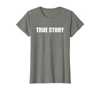 Historia verdadera Camiseta, Mujer, Verde Militar Jaspeado, XS
